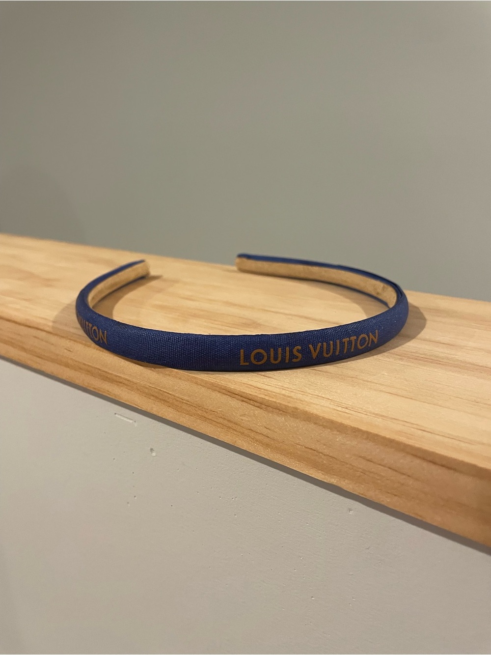 UPCYCLED - Headband using AUTHENTIC Louis Vuitton ribbon